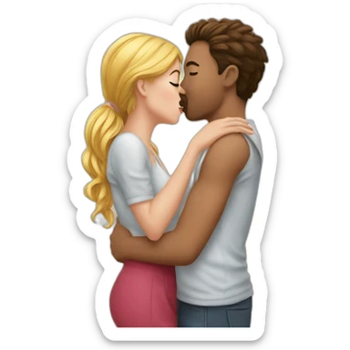 Kisses to a girl sticker