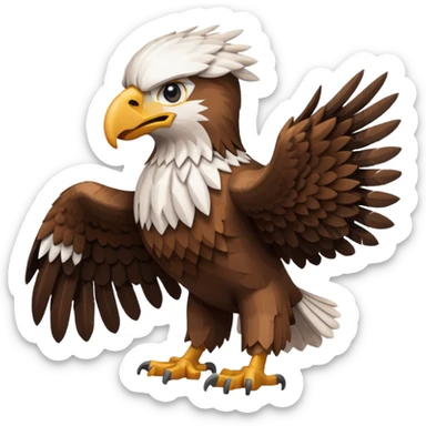 make me an minecraft guy emoji make it like an eagle sticker