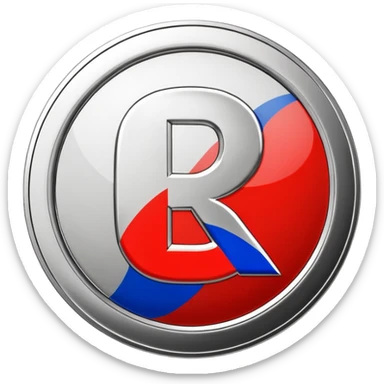 Russian ruble coin sticker