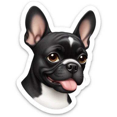 Black Frenchie  sticker