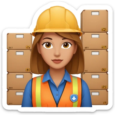 30-year-old female logistics center manager sticker