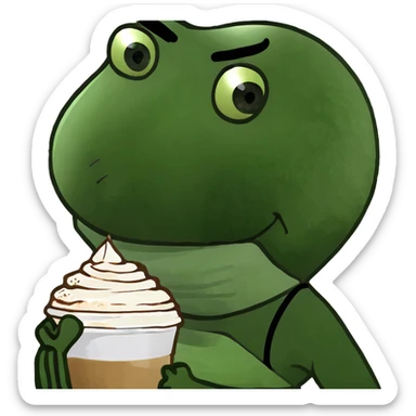 ballerina cappuccino sticker