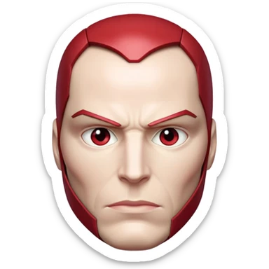 Vision marvel, red face from captain america: civil war sticker