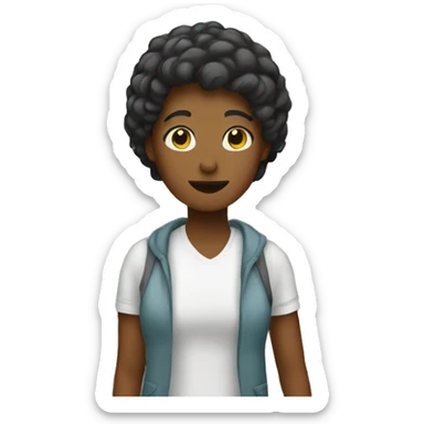 Person shopping  sticker