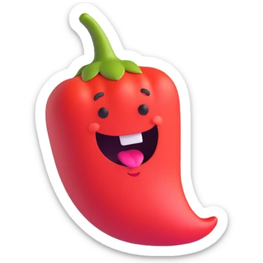 a fat chili pepper sticker