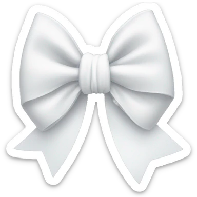 white bow sticker