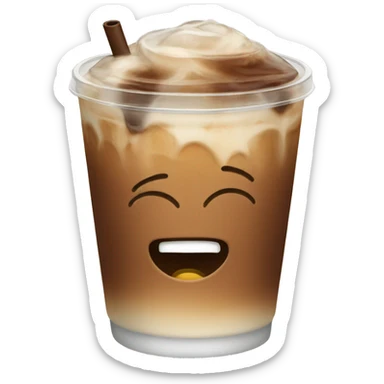 Iced coffee sticker