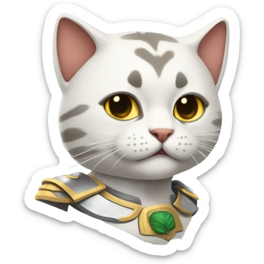 Gatos guerreros sticker