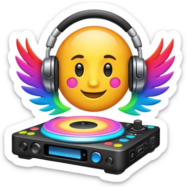 Dj light sticker