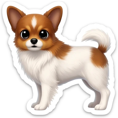 dog papillon sticker