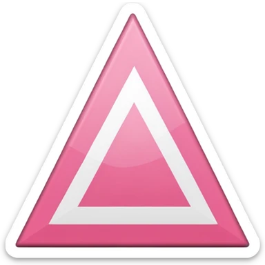 Pink triangle flag sticker