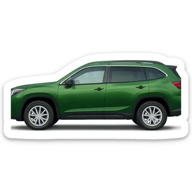 green SUV, parked in line sticker