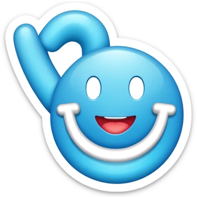 Creame la verificacion celeste chillante como un 100% como la de tiktok sticker