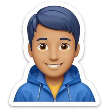 man in blue rain coat



 sticker