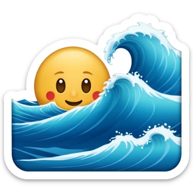 navegar por el mar sticker