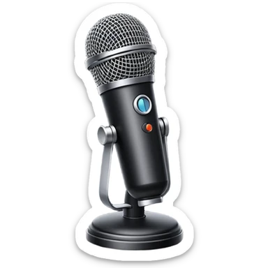 Streaming Microphone sticker