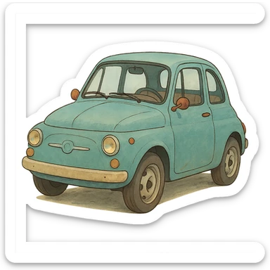 ghibli style car sticker