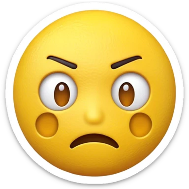 Frustrated emoji sticker