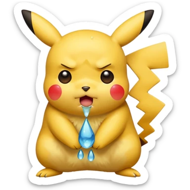 pikachu qui pleure sticker