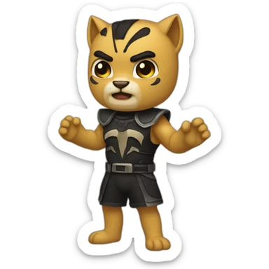 Pantera enfadada sticker