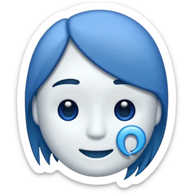 Ein einfacher Lineal beidseitig abgerundet
Ein sanfter Farbverlauf von dunkelblau über hellblau bis hin zu weiß sticker