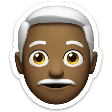 The way regular emojis look , someone completely dumbfounded  sticker