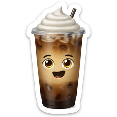Iced coffee sticker