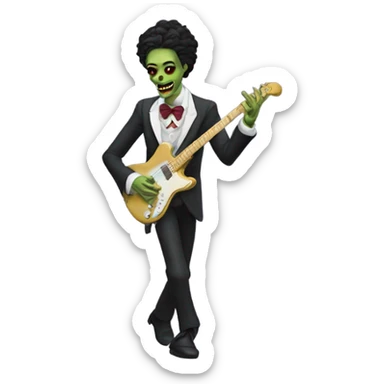 prince the musician zombie dancing sticker