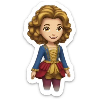 La belle et la bête sticker