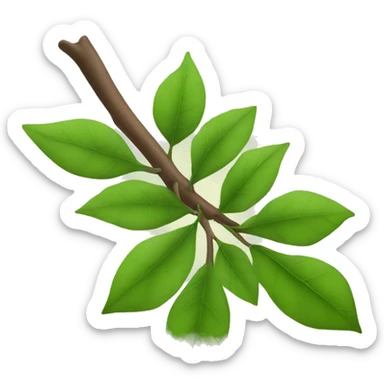 leaves on a branch sticker