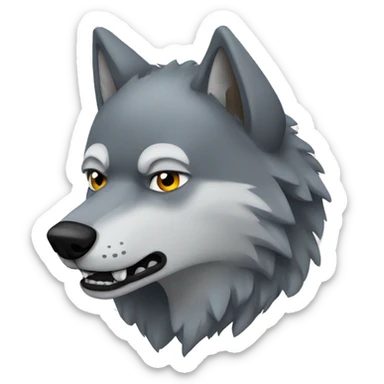 stark wolf sticker