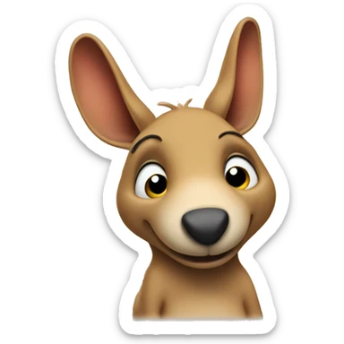 aardvark giving a sarcastic thumbs up sticker