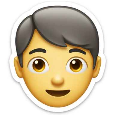 person with right eye closed and tongue out sticker