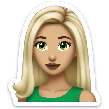chantel jeffries blonde hair green eyes  sticker