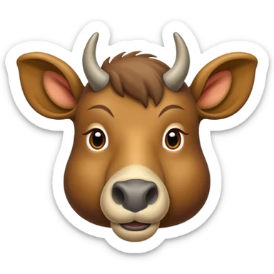 Un chameau avec un gros nez sticker