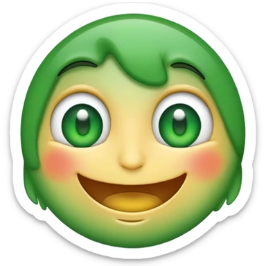 Un emoji bajo los efectos de marihuana sticker