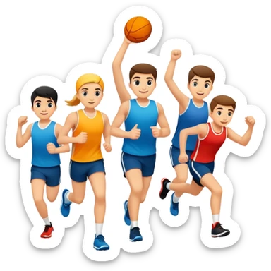 Accrosport, avec plusieurs élèves sticker