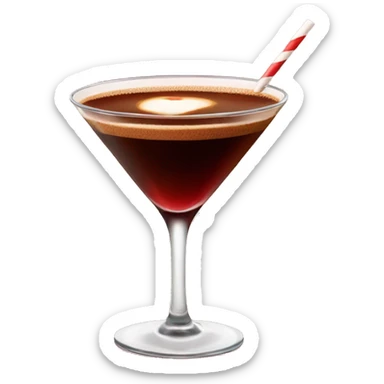 Red expresso martini sticker