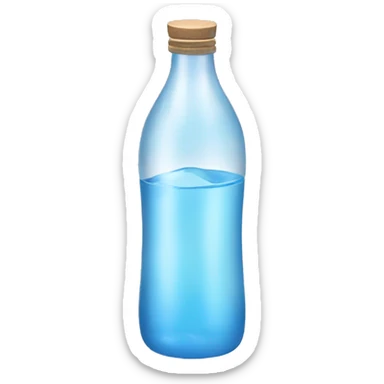 A bottle of aesthetic water sticker