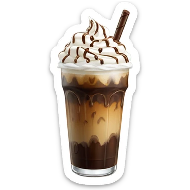 Ice coffee sticker