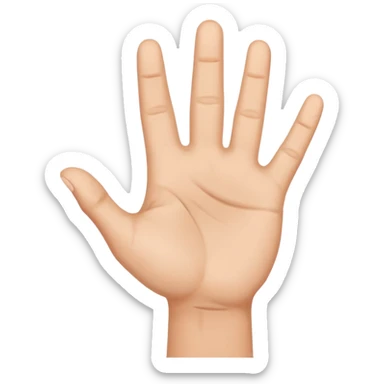 El hareketi çekme emojisi sticker