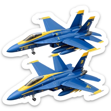 US Navy Blue Angels f/a-18 sticker