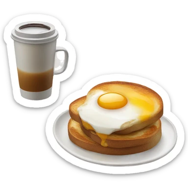 Breakfast  with filter coffee  sticker