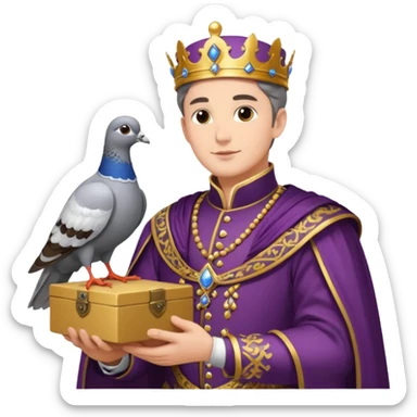 Fanfare as a lord has received a carrier pigeon from a fellow lord. Make sure to include the lord sticker