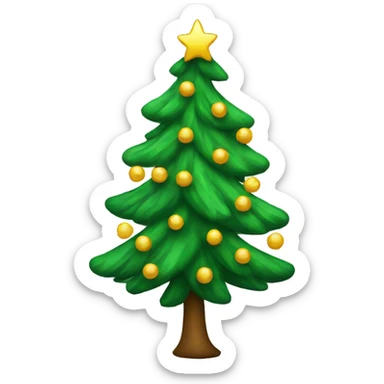 Christmas tree sticker