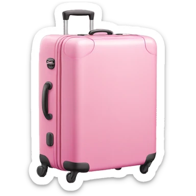 Suitcase pink sticker