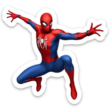 classic Spider-Man superhero sticker