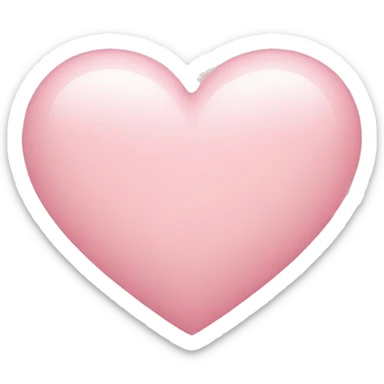 Light pink heart  sticker