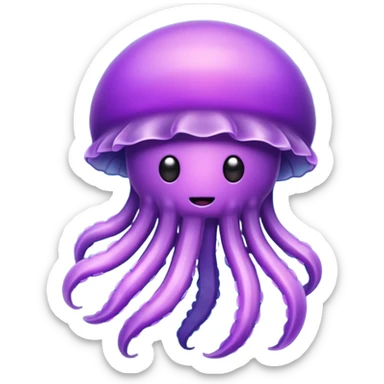 Make a purple jellyfish sticker