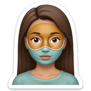 women beauty facial mugclay mask sticker